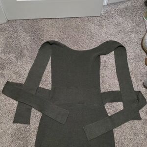 Free People Strapless Olive Dress